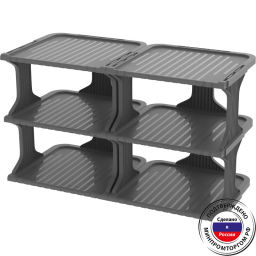 Этажерка для обуви 29*27*11 6 секций модульная
