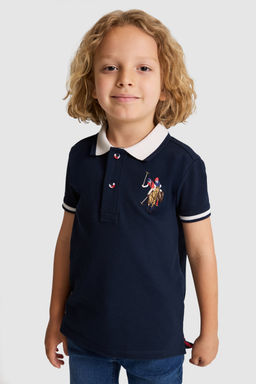 Erkek Гocuk Lacivert Polo Yaka Basic TiЕГrt - U.s. polo assn фото 3