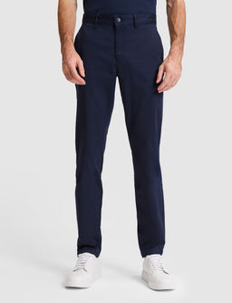 Lacivert Slim Fit Basic Kanvas Pantolon