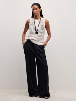 Топ ажурной вязки / Zarina  фото 4