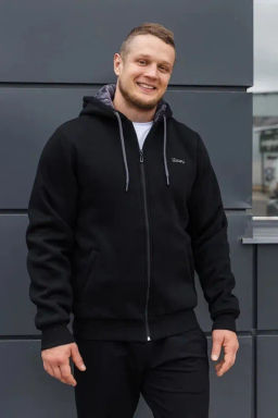 с мехом! утепленная Толстовка Футер 3-х ниточный - Relay фото 12