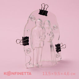 Молд для заливки шоколада KONFINETTA Молодожёны, пластик, 13.5?9.5?4.6 см, прозрачный