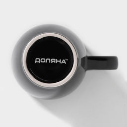 Кружка Доляна Coffee break, 300 мл, керамика, чёрная