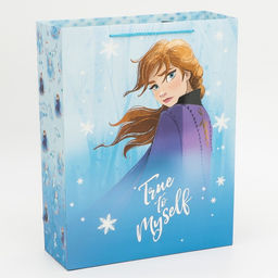 Пакет подарочный, 31 х 40 х 11,5 см True to my self, Холодное сердце - Disney фото 3