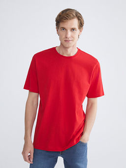 Bisiklet Yaka Penye Erkek Ti??rt