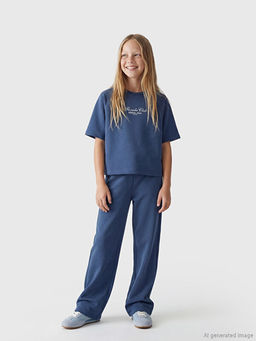 Bask?l? K?z ?ocuk Ti??rt ve E?ofman Alt