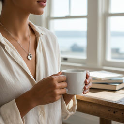 Колье, перламутр, FYN-3145 - Evora фото 2