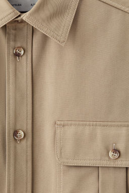 Sobrecamisa cargo en sarga de algod?n - H&m фото 7