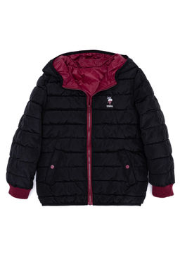 U. S. Polo Assn Черное пальто с капюшоном для мальчика - U.s. polo assn фото 14