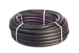 Шланг ТЭП армированный 3-х слойный 18х24мм 3/4" GARNET COLOR черный с полосой 25м 104154