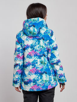 Горнолыжная куртка женская зимняя синего цвета 3320S - Chunmai фото 4