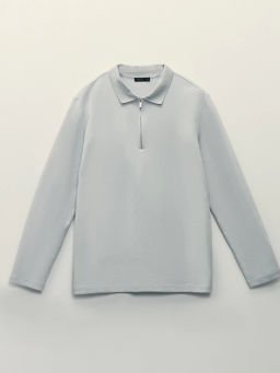 Лонгслив regular fit на молнии / Zarina фото 7