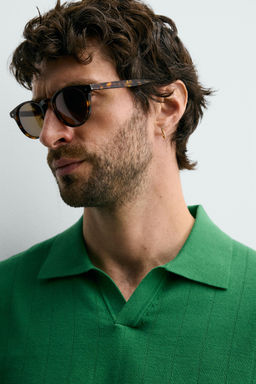 POLO PUNTO CANAL? REGULAR FIT / Esmeralda - Zara фото 6