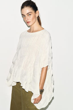 TOP CAPA TEXTURA / Blanco - Zara фото 4