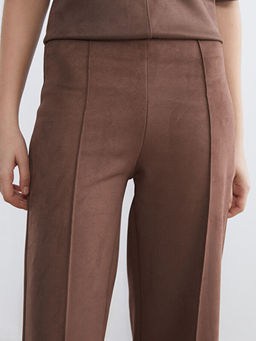 Dar Fit Kad?n S?et G?r?n?ml? Pantolon