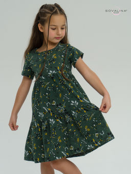 Платье Тия горчичные ветки - Sovalina фото 11