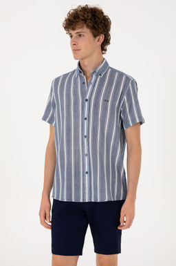 Erkek Lacivert K_sa Kollu G_mlek Sepette S_rpriz _ndirim