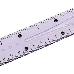 Цена за 50 шт. Линейка Calligrata 15 см, гибкая, силикон, МИКС