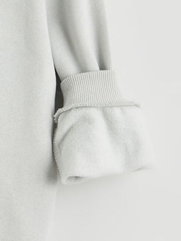 Bisiklet Yaka Minecraft Bask?l? Erkek ?ocuk Sweatshirt