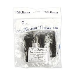 Лента эластичная 25 мм 0025 ФАСОВКА 5 х 1 м вязаная