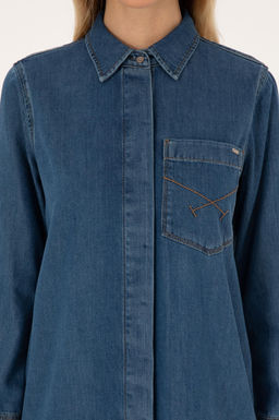 Kad_n Mavi Jean Elbise - U.s. polo assn фото 5