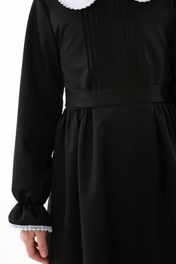 Черное школьное платье Mooriposh, модель 0169