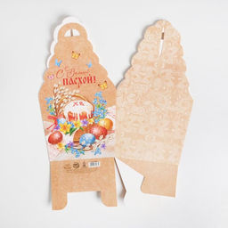 Коробка кондитерская, упаковка «С Великой Пасхой», 17×17×20 см
