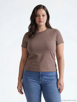 Bisiklet Yaka Kad?n Ti??rt