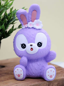 Копилка Surprised bunny, purple (20 см), пластик