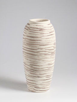 Ваза «Беажио» элит, 25.5×10 см, керамика, бежево-коричневая