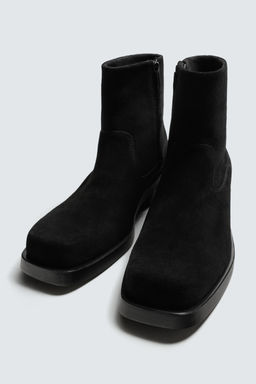 LEATHER COWBOY BOOTS - Zara фото 12