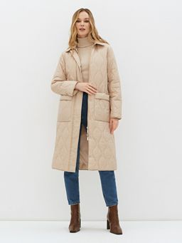 Conso/SL 220117 - light beige Утепленное Пальто  фото 4