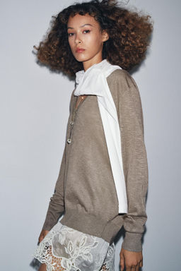 COMBINED KNIT SWEATER - Zara фото 9