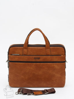 Портфель мужской 3105-5 brown Jeep в Новосибирске