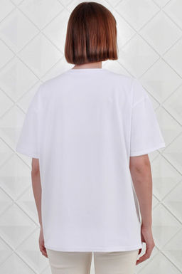 Арт. 3734 Футболка женская 42-52 (6 шт) Цвет:белый - Калинка фото 2