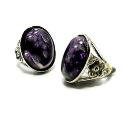 Кольцо с камнем Аметист ответная любовь и верность в отношениях любви