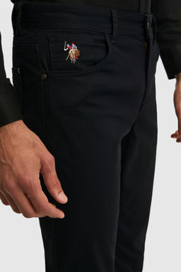 Erkek Slim Fit Siyah Kanvas / Chino Pantolon - U.s. polo assn фото 6