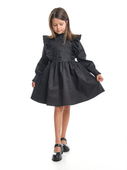 Платье черное нарядное для девочки 33-24251 черный - Mini maxi фото 6