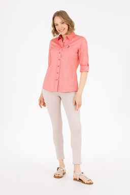 Рубашка женская красная Uzunkol Basic - U.s. polo assn фото 18