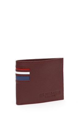 Мужской бордовый красный кошелек - U.s. polo assn фото 2