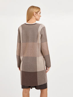 кардиган женский удлиненный в крупную клетку - Glenfield фото 5