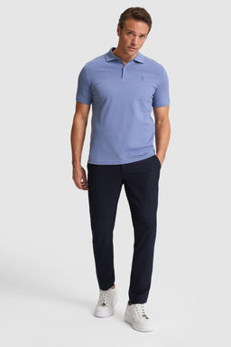 Erkek _ndigo Regular Fit Polo Yaka Basic Ti__rt - U.s. polo assn фото 4