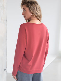 Базовый лонгслив из премиального хлопка с эластаном