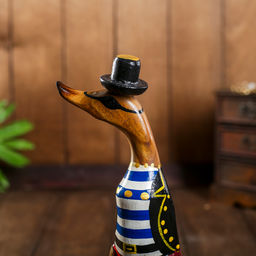 Сувенир «Утка Пират», 13×9×27 см, дерево