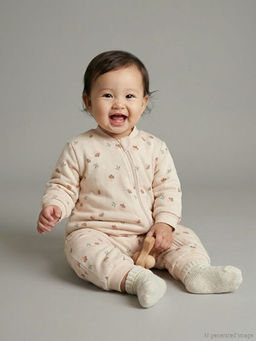 2.5 Tog Bisiklet Yaka Uzun Kollu K?z Bebek Tulum