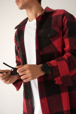 Мужская теплая рубашка в клетку Happyfox - Happy fox фото 10