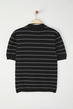 TRENDYOL MAN Siyah Regular Polo Yaka Dokulu Polo Yaka T-shirt TMNSS25PO00044 - Trendyolmilla фото 6