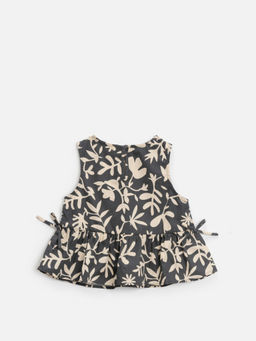 ACOOLA / Блузка детская для девочек Ruse черный принт  фото 2