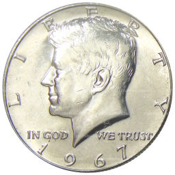 1/2 доллара (50 центов) 1967 года США