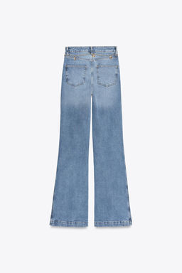 Z1975 HIGH-WAIST BOOTCUT JEANS WITH CHAIN BELT - Zara фото 8